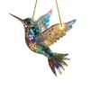 Bird Sun Catcher Ornament Stained Acrylic Flying Bird Suncatcher Colorful Window Hanging Decoration