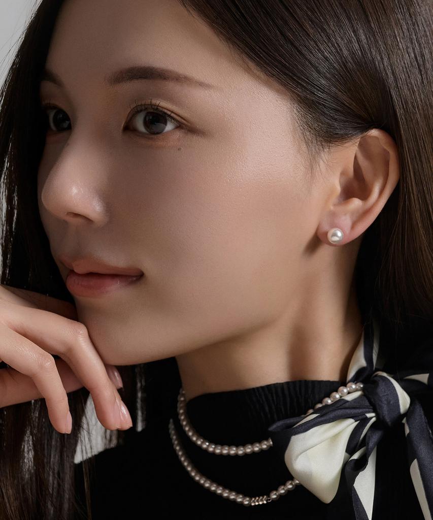 Серьги Lloyd Cream White Pearl (8мм) Lles25243S