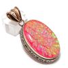 Подвеска из натурального розового триплетного опала из меди ручной работы 2,21 дюйма g3m94