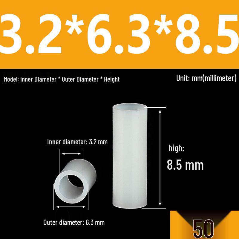Nylon Spacer & Insulating Sleeve Set: M2.5-M7 Sizes, Thickened Washer, Isolation Shaft & Lamp Column