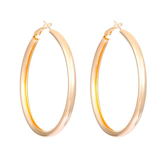 1 пара женских сережек-колец, большие круглые, полированные, железные, легкие, геометрические, индивидуальные, висячие серьги, женские, клубные, вечерние, украшения для ушей