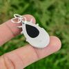925 Sterling Silver Pear Black Tiger's Eye Gemstone Wife Bezel Pendant Jewelry
