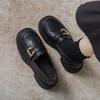 Small Leather Shoes for Women's British Retro Versatile Flat-soled Loafers 2025 Spring New Soft-soled One-pedal Single Shoes