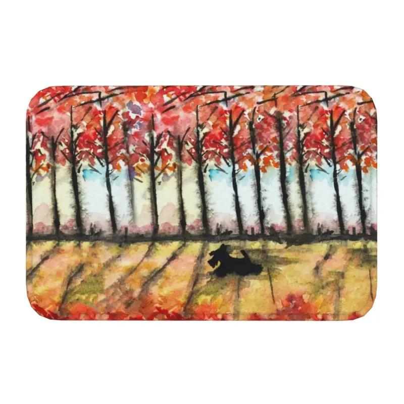 Я люблю своих скотти-терьеров Придверный коврик Противоскользящий Для помещений Быстросохнущий Шотландский терьер Коврик для двери Кухня Спальня Прихожая Ковер