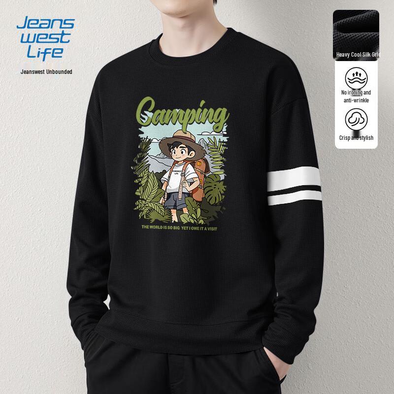 JEANSWEST LIFE Мужской повседневный свитшот с круглым вырезом