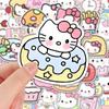 100 Милых Кавайных Наклеек с Едой KT Cat: Мультяшный декор в виде сердца для телефона и планировщика