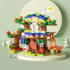 152PCS 6 In 1 Tree House Model Small Size Building Blocks Bricks Kids Toys for Girl Gift