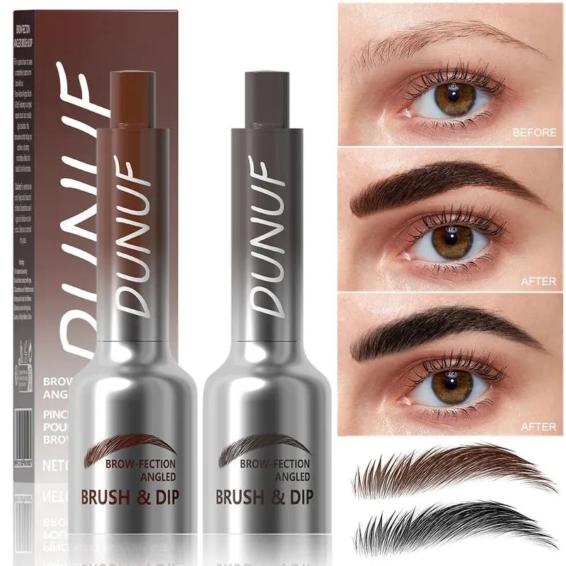 Квадратная кисть Wild Eyebrow Cream Painting Paste Black Tea Brown Pressing 3D Dye Dip Eyebrow Enhancers Cream Изменение линии роста волос