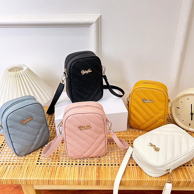 Новая сумка для мобильного телефона для женщин Саржевая сумка через плечо