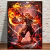 Japanese Anime Demon Slayer Abstract Poster Print Characters Rengoku Tanjiro Canvas Painting Wall Art Pictures Room Home Decor No Frame