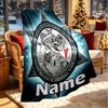Custom Name Personalized Ajax Print Blanket, Home Decor, Bedroom, Sofa, Camping, Couch, Gifts for Birthday Christmas