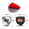 Car metal Side Emblem Accessory For Hyundai Genesis N-LINE I10 I20 I30 I40 IX20 IX35 Kona Getz Veloster Tucson Elantra Azera R6