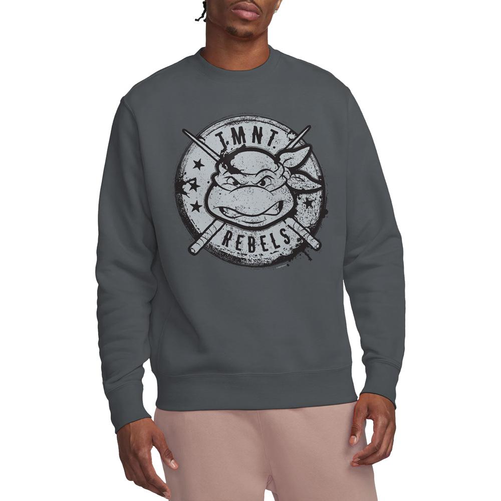 Teenage Mutant Ninja Turtles Unisex Adult Rebels Distressed Logo Sweatshirt