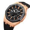 Skmei 5 Будильник Мужские Спортивные Часы Аналоговый Цифровой Дисплей Светодиод Водонепроницаемые Мировое Время Модные Кварцевые Календарь Секундомер
