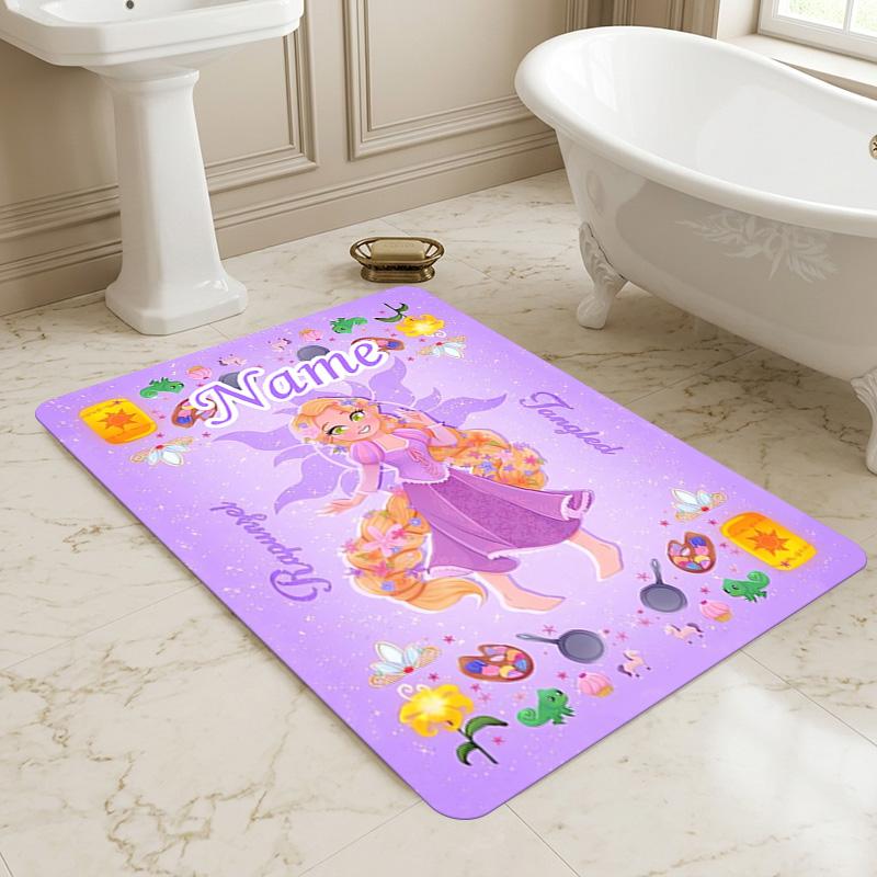 Personalized Name Fairy Tale Living Room Non-Slip Area Rug Soft Carpet for Bedroom Kids Playroom Sofa,Office Home Decor Doormat