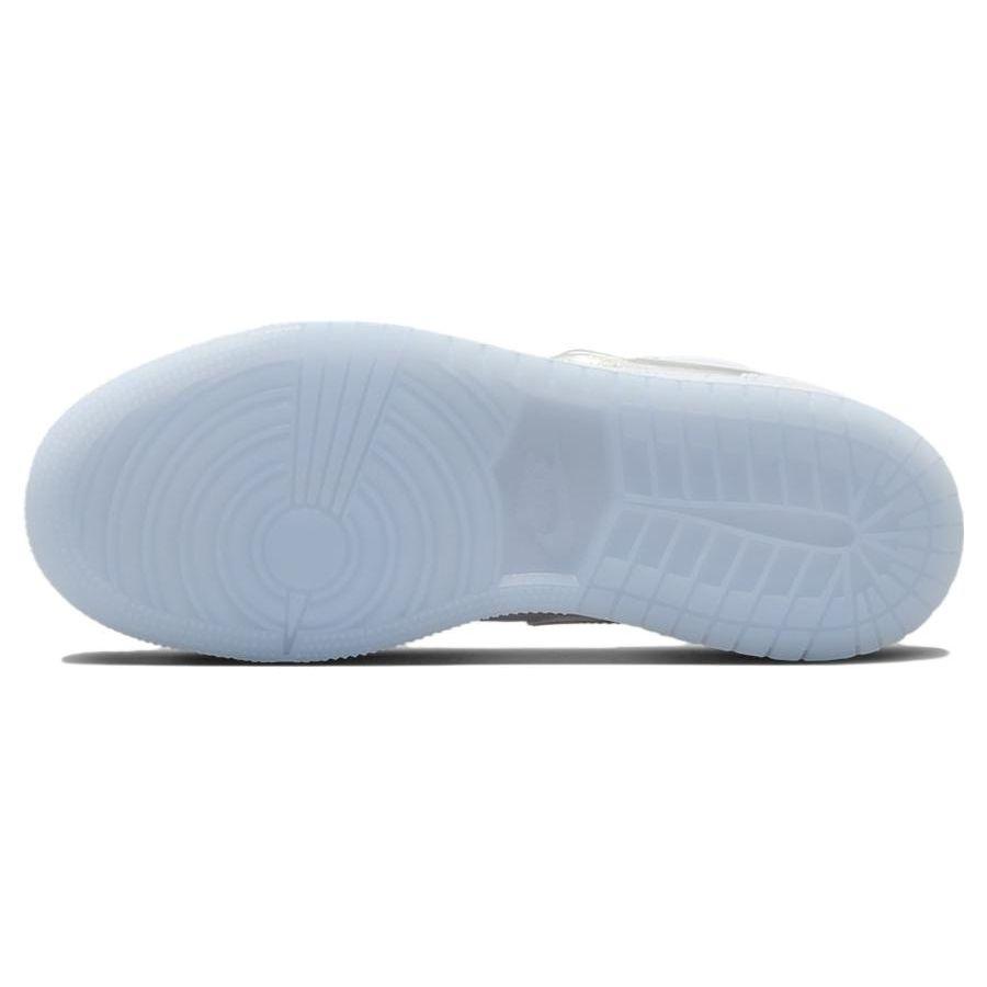 Детские кроссовки Air Jordan 1 Low SE GS Glitter Swoosh Blue Blue-Tint Summit-White FQ9112-100