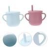 Anti-Hot Baby Feeding Cups Drinks Sippy Cup New Silicone Cups
