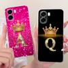 Чехол для Oppo A6 Чехол для Oppo A6x 4G CPH2819 Роскошный чехол с буквами и короной Мягкий тонкий чехол для телефона для Oppo A6x A6 OppoA6 x 5G Задняя крышка Сумки