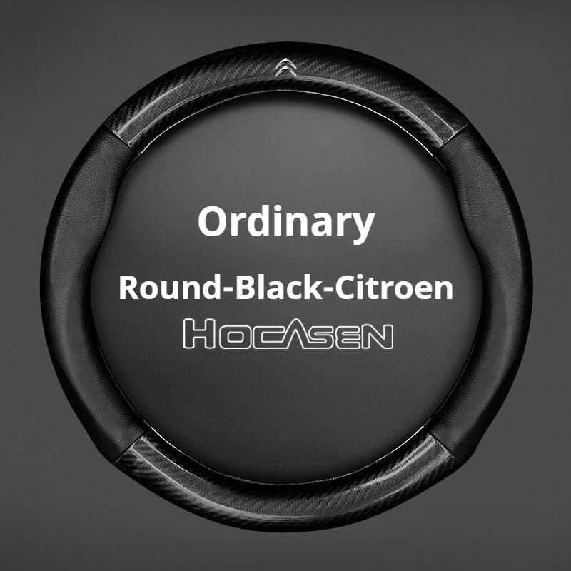 Carbon Fiber leather Steering Wheel Cover For Citroen C1 C2 C3 C4 C5 C6 C4L Berlingo Picasso Aircross Sega Ely See Accessories aik256