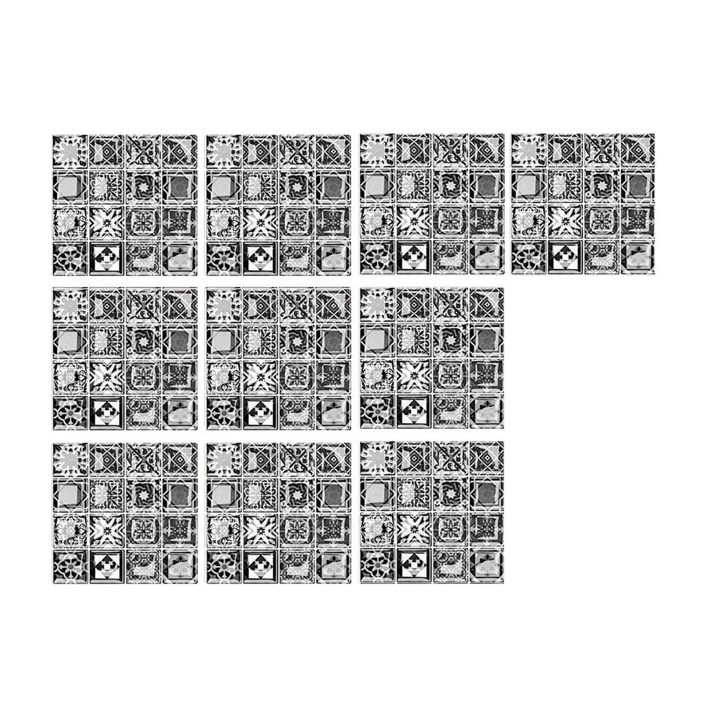 3D самоглазурованные стеклянные наклейки Стеклянная плитка DIY Наклейки на стену Наклейка на пол