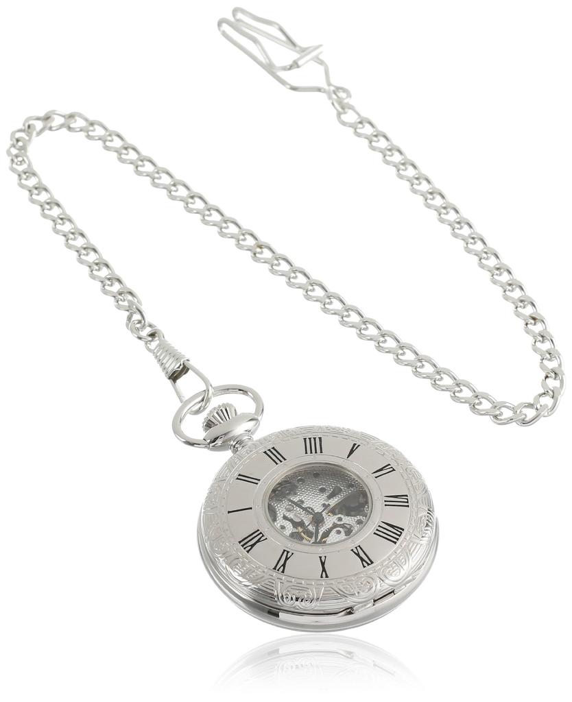 Карманные часы механические с ручным заводом скелетон 3804 [Charles Hubert] мужские