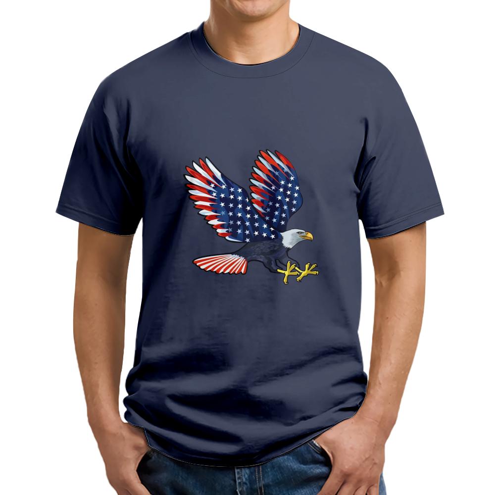 3D-печать Eagle Мужские рубашки с короткими рукавами Уличная одежда больших размеров
