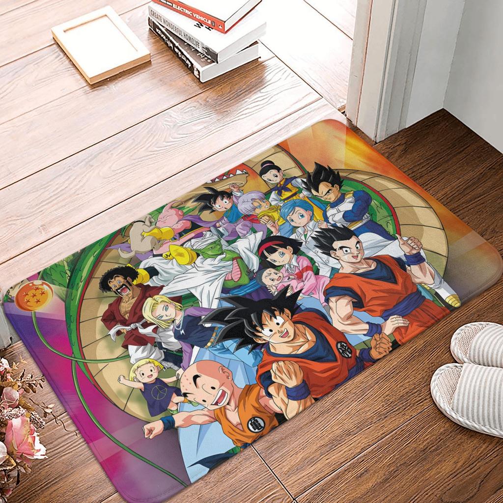 Goku Anime Dragon Ball Doormat Mat Anti-Slip Kitchen Bathroom Toilet Rug Carpet 40*60cm