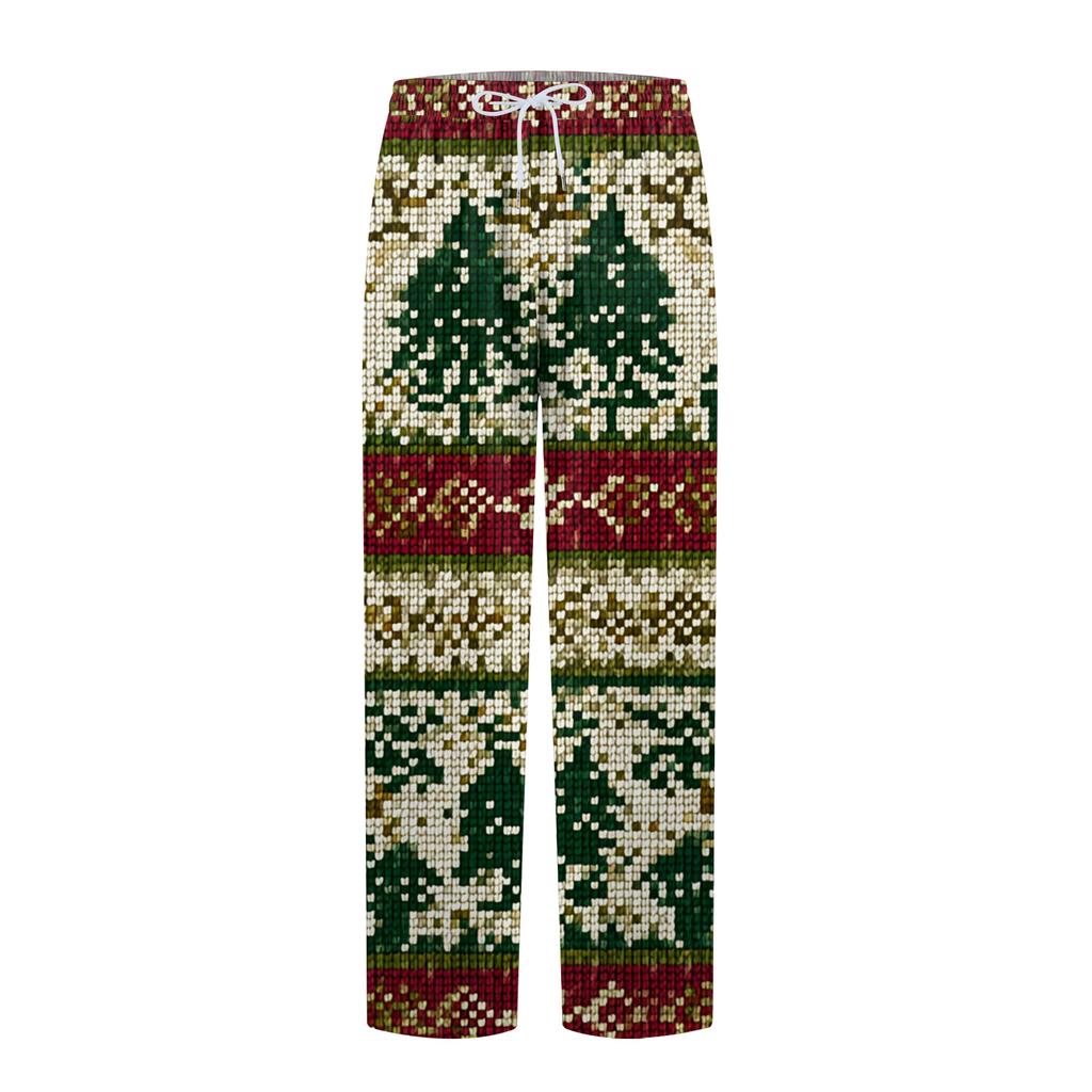 Мужские домашние мягкие пижамные штаны со шнурком и карманами, повседневные спортивные штаны