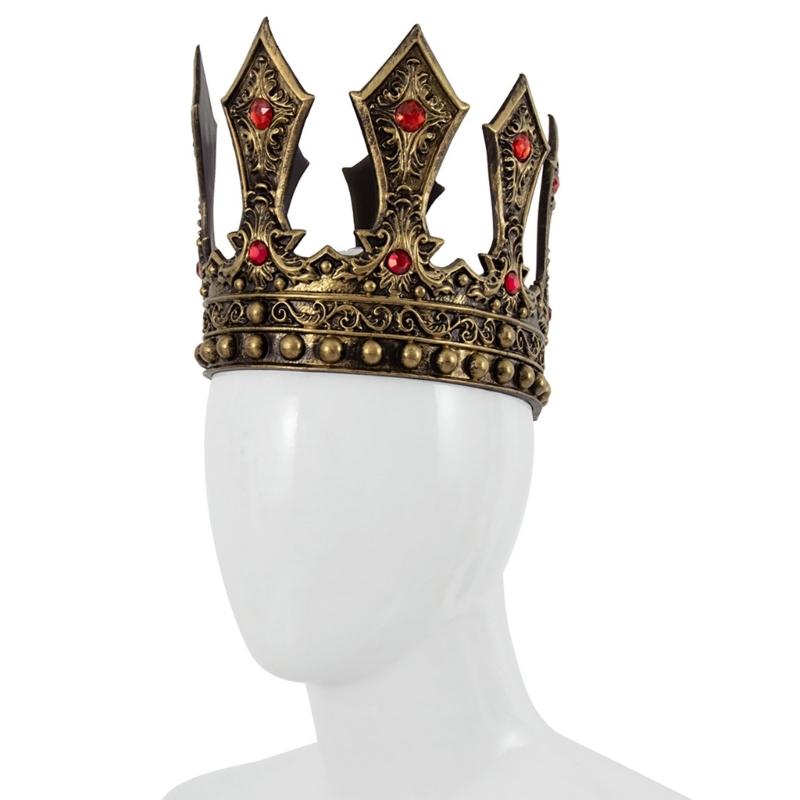 Винтажная Королевская Корона для Невесты Жениха Свадебные Аксессуары Корона Обруч для Волос для Мероприятия Ролевых Игр Тематической Вечеринки Головной Убор