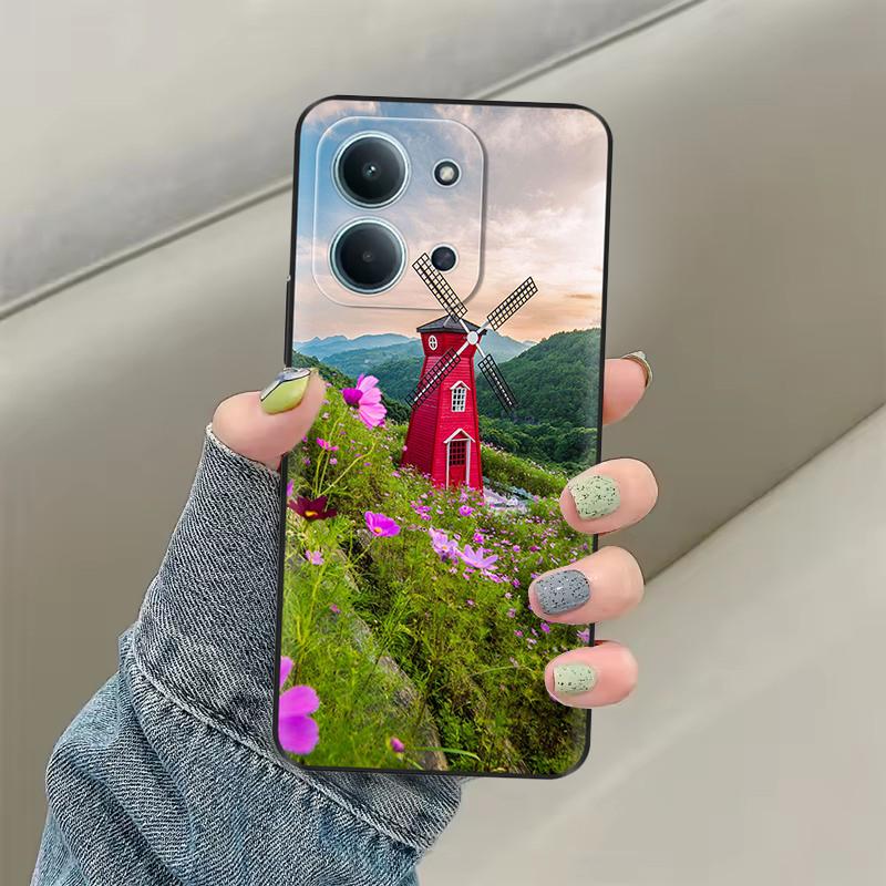 Для Redmi 15C 4G Чехол Цветной Расписной Чехол Мягкие Чехлы Для Телефона Для Xiaomi Redmi 15C 4G Европа Задняя Крышка Защитный Чехол Fundas