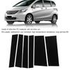 6pcs Car Window Door Column B C Pillar Post Trim Cover Glossy Black PC Stickers Accessories for Honda Freed GB3/GB4/GP3 2008-2016