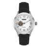 [Ticento]Open Heart Automatic Leather Watch TS50801WTBK, Korean Luxury Watches