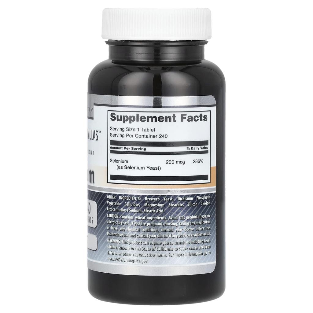 Selenium, 200Mcg, 240 Tablets