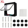 With 4 Way Lock Security Flap Door Dog Cat Flap Door For Dog Cat Kitten Cat Puppy Safety Gate Small Pet Supplies ABS Plastic