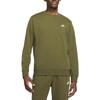 Nike Sweatshirts Men's Green Crew Neck Moderate Regular (Unisex) Sweatshirts BV2667 326