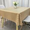 Household Plastic Anti Slip Table Mat PVC Square Tablecloth Waterproof and Anti-Scald Printed Tablecloth Tea Table Table Cover,