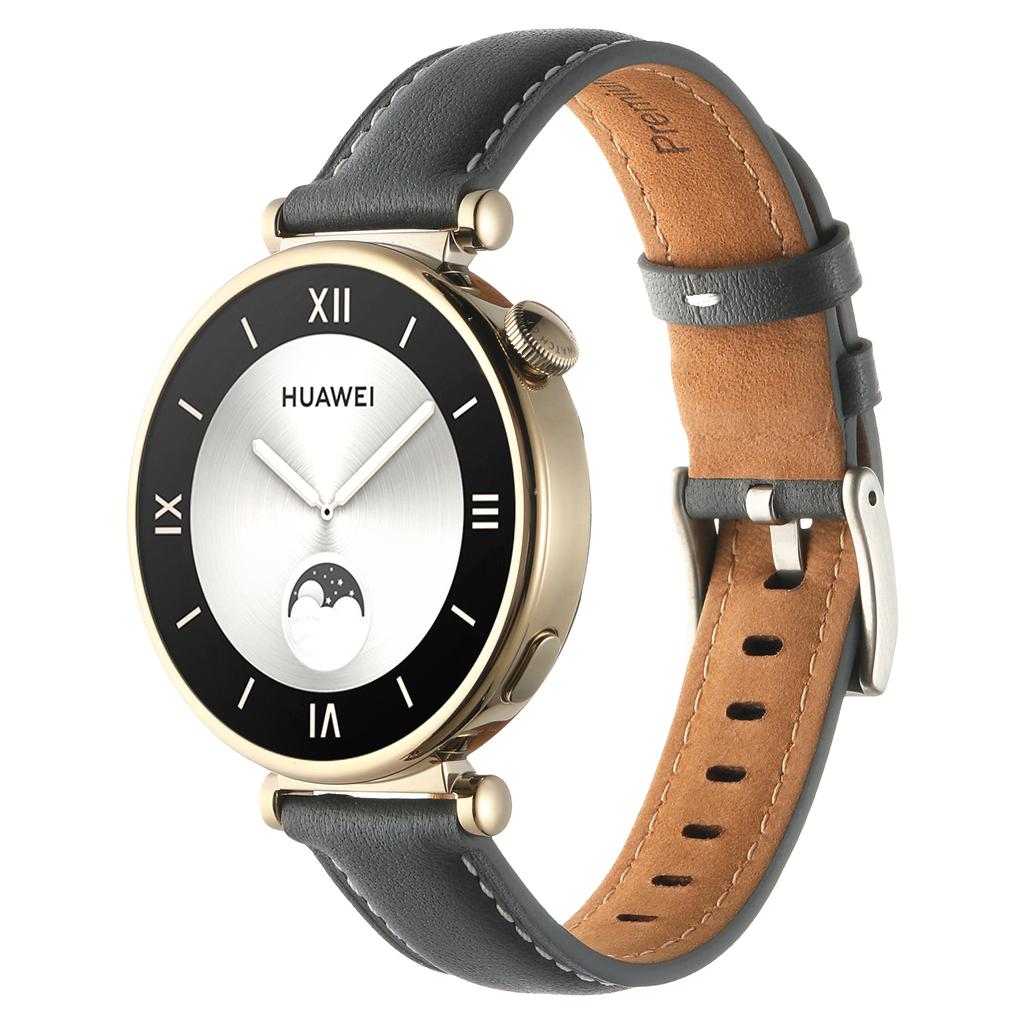 18mm Watch Strap for Huawei Watch GT 4 41mm/Garmin Venu 3S Genuine Cow Leather Watch Band