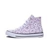 Chuck Taylor All Star Round Toe Comfortable Durable Breathable High Top Canvas Shoes Kids Sneakers Purple A08118C