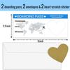 Boarding Pass Scratch Cards DIY Kit - Double Surprise Reveal for Wedding & Kids Birthday, Creative Invitation Game Gift