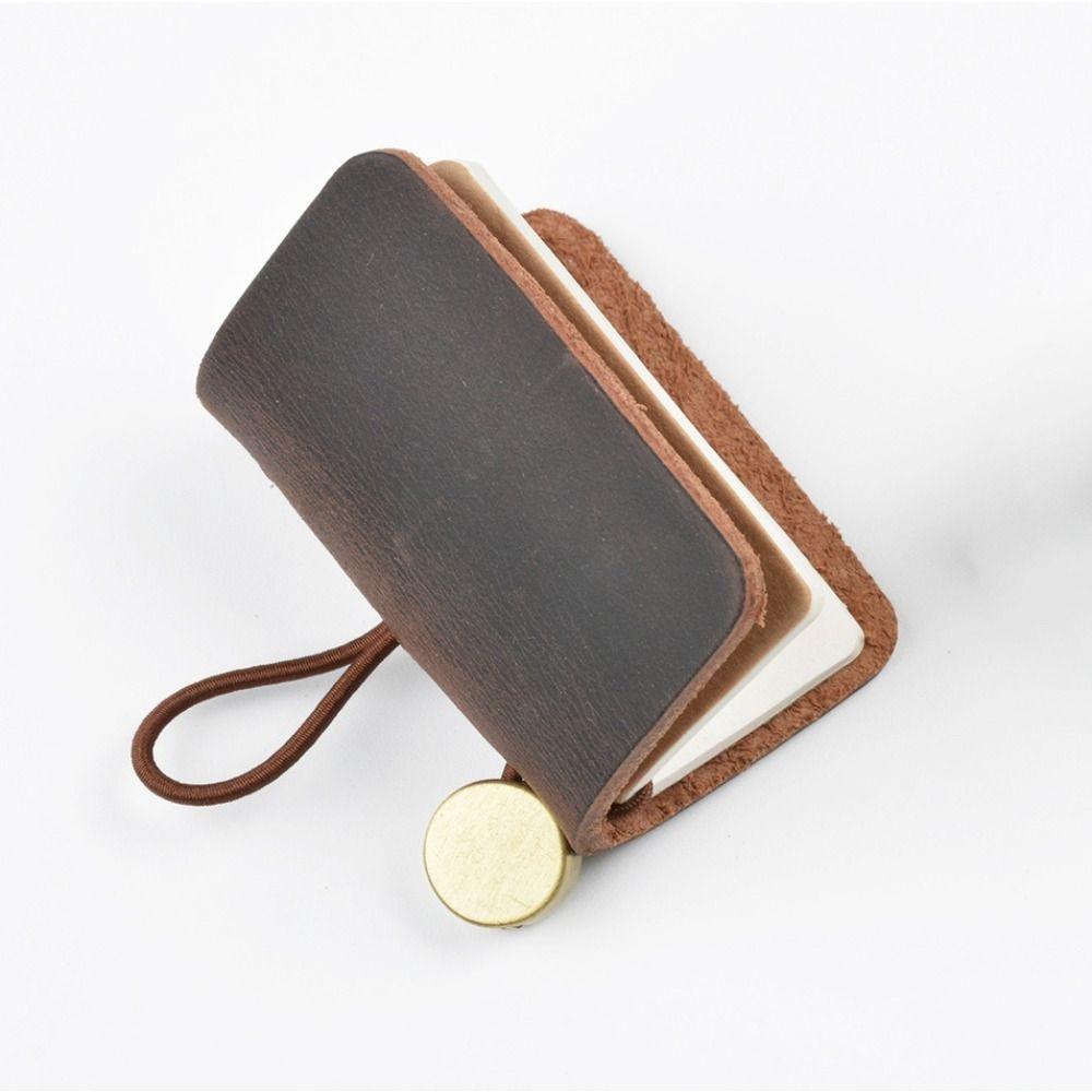 Журнальный блокнот для путешественников с кожаным чехлом и ремешком, карманный дневник, крошечный миниатюрный блокнот