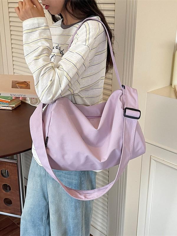 Trendy Unisex Crossbody Fitness Bag with Shoe Compartment