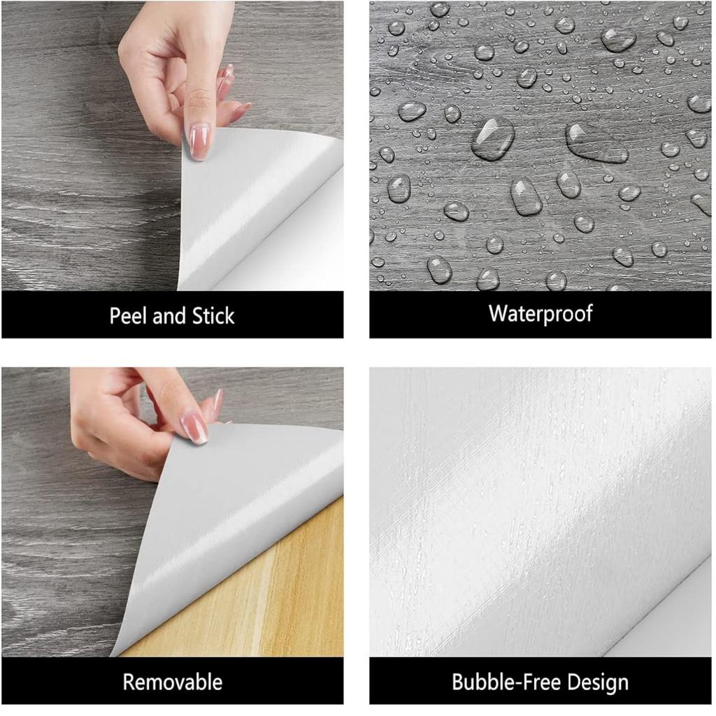 ПВХ Наклейки под Классическое Дерево для Шкафа, Стола, Мебели, Водонепроницаемые Самоклеящиеся Обои, Домашний Декор, Обои для Стен