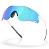 Oakley Sunglasses 0OO9512D CYBR ZERO POLISHED WHITE PRIZM SAPPHIRE 95120239 Polarized [Oakley]