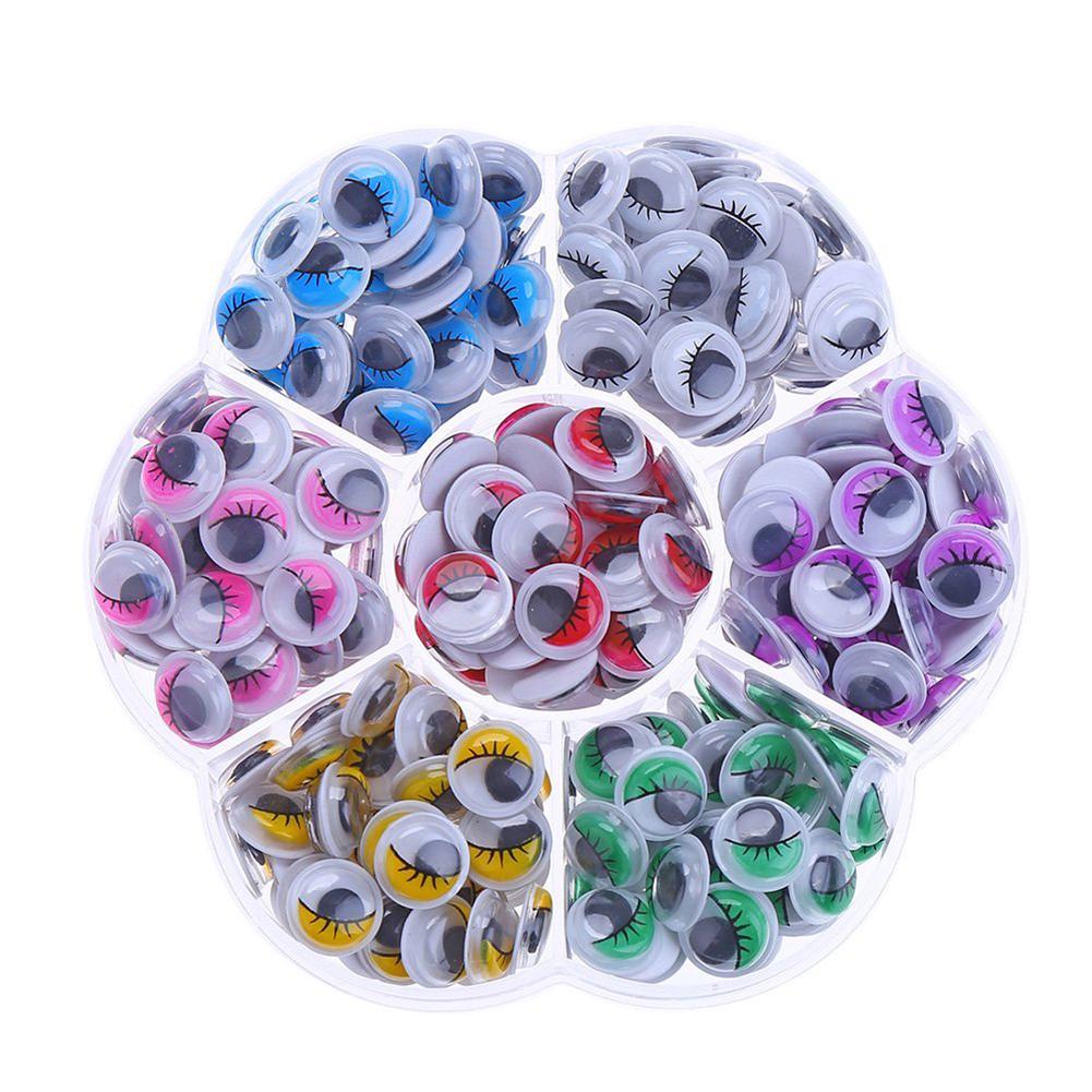 50 Wiggly Googly Eyes With Eyelash With Self-adhesive DIY Scrapbooking Crafts