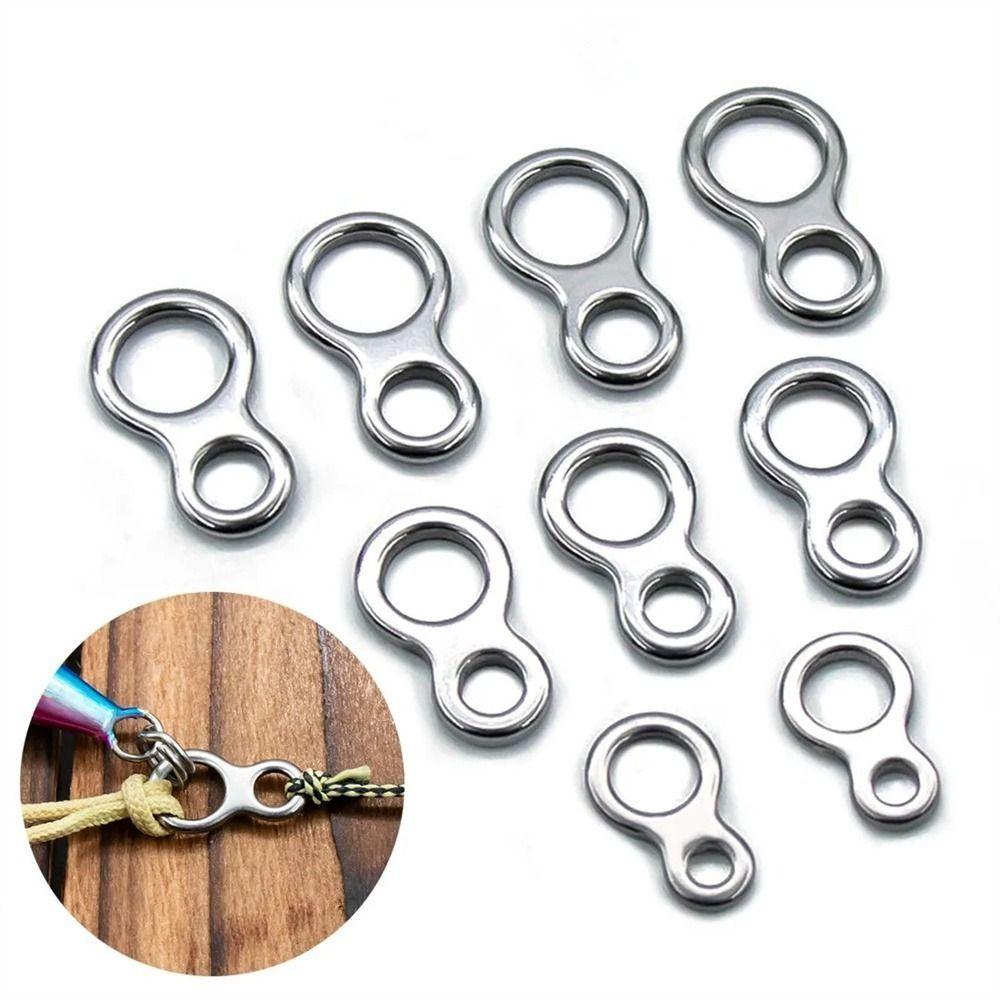 10Pcs 8 Shape Double Hole Link High Strength Trolling Connector Fishing Connector Ring Trolling