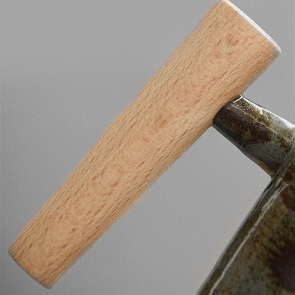 Японская чашка для кофе ручной работы, винтажная чайная чашка с деревянной ручкой, кружка, личность, пара, бытовая чашка для воды, каменная керамика, подарок