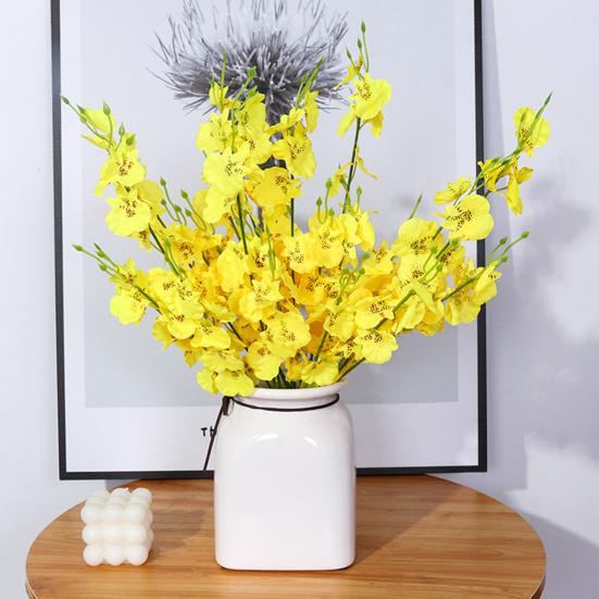 Искусственные орхидеи 3 ветки реалистичный красочный искусственный цветок свадьба дом офис стол