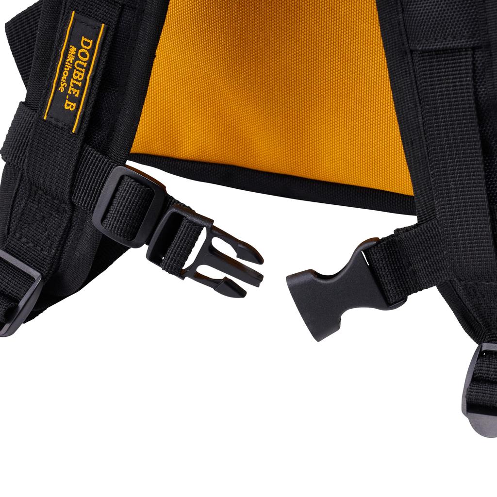 Рюкзак MIKI HOUSE Double B, рюкзак Plain Bear для мальчиков и девочек, для посещения детского сада, для школьников, для младенцев и детей, сумка M, горчица [MIKI HOUSE] 60-8232-140