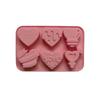 Multicavity Love Heart Chocolate Silicone Mold Candy Biscuit Mould Love Ice Tray Baking Tool Gift Love Fondant Cake Candle Mold