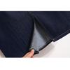 Dimanaf 2025 Plus Size New Spring Elastic Denim Skirts Women A-Line Fashion Skirt High Waist Vintage Maxi